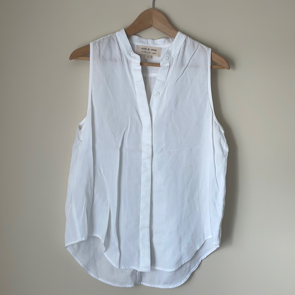 Cloth & stone white tank.